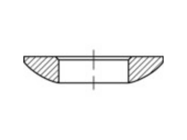 Kugleskriver 25 mm 44 mm Stål Galvaniseret 10 stk TOOLCRAFT 137922