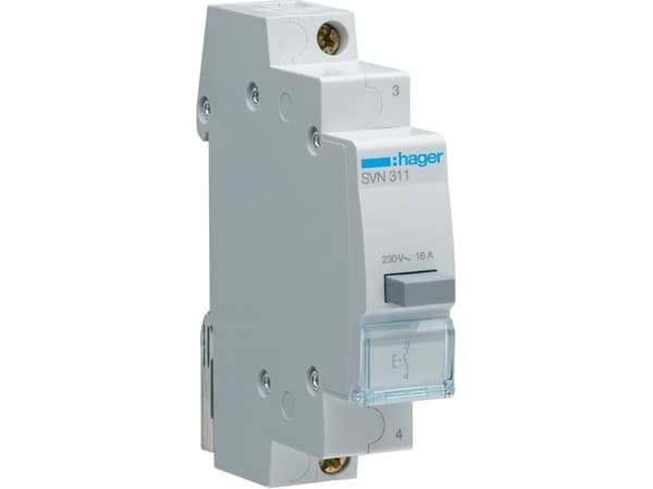 Hager SVN311, 16 A, IP20, -20 - 50 °C, -40 - 80 °C, 17,5 mm, 83 mm