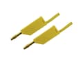 Pikkukuva 3 / 5: SKS Hirschmann MLN 200/2,5 GE Prøveledning [Lamelstik 4 mm - Lamelstik 4 mm] 2.00 m Gul