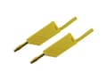 Pikkukuva 1 / 5: SKS Hirschmann MLN 200/2,5 GE Prøveledning [Lamelstik 4 mm - Lamelstik 4 mm] 2.00 m Gul