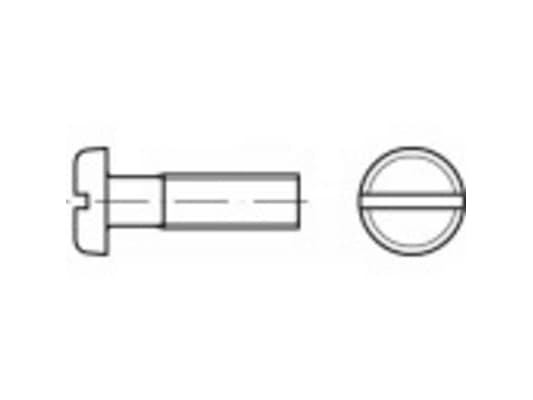 Toolcraft 104546, Ruuvi, Terästä, Universaali, Tasainen, Sinkki, M6