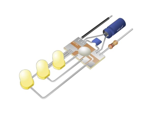 Kemo M079N Ajovalosarja Malli: sarja 3 V/DC, 6 V/DC