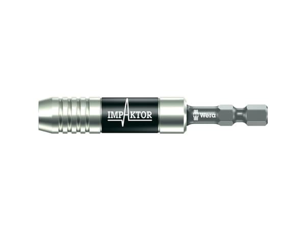 Wera 897/4 IMP, Bit holder, Sort, Sølv, 1/4", Taiwan, 7,5 cm, 33 g