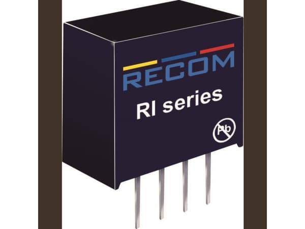 RECOM RI-0505S/P DC/DC-muunnin, tulostus 5 V/DC 5 V/DC 400 mA 2 W Lähtöjen määrä: 1 x