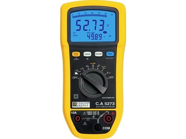 Chauvin Arnoux P01196773 Hånd-multimeter digital Stænkvandsbeskyttet (IP54) CAT III 1000 V, CAT IV 600 V Visning (counts): 6000