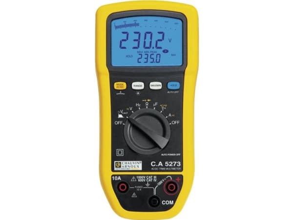 Chauvin Arnoux P01196773 Hånd-multimeter digital Stænkvandsbeskyttet (IP54) CAT III 1000 V, CAT IV 600 V Visning (counts): 6000
