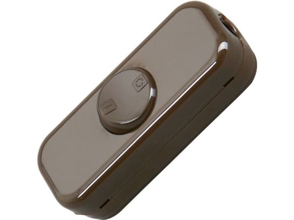 Kopp 193606003 Sladdströmbrytare brun 1 x av/på 10 A 1 st