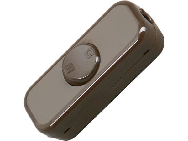 Kopp 193606003 Sladdströmbrytare brun 1 x av/på 10 A 1 st