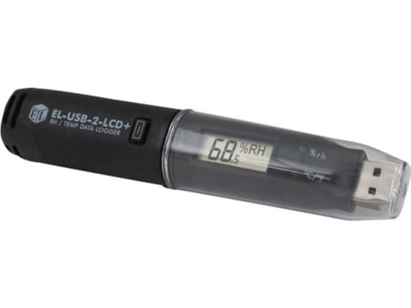 Lascar Electronics Multi-Data Logger Easylog Målt variabel temperatur, fuktighet -35 til 80 °C 0 til 100 % RF (EL-USB-2-LCD+)