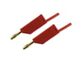 Pikkukuva 3 / 5: SKS Hirschmann MLN 50/2,5 RT Prøveledning [Lamelstik 4 mm - Lamelstik 4 mm] 0.50 m Rød