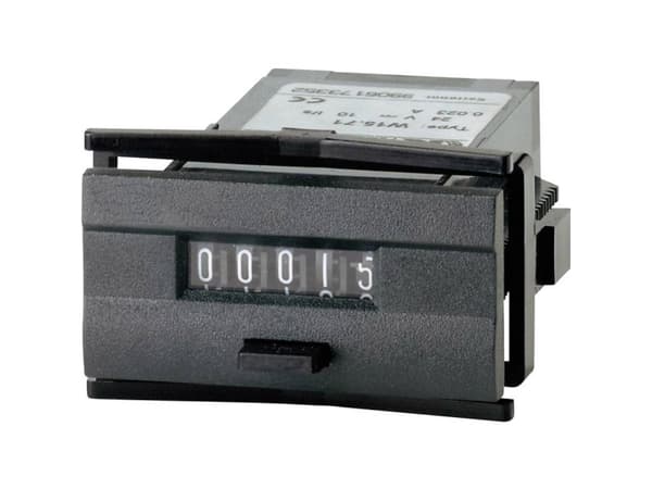 Kübler Automation 1.150.510.056.550 W 15.51 230 V/AC Mini-impulstæller, type W 15.51, kan nulstilles -