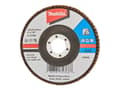 Miniatyrbild 1 av 5: Makita - Lamellslipskiva - för trä, metall, plast, icke-järnhaltig metall - 125 mm - grus: A40 - för Makita GA005GZ, GA008GM201, GA008GZ; XGT GA005GZ