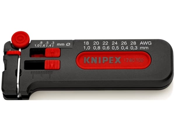 Knipex 12 80 100 SB, 34 g, Grå, Röd