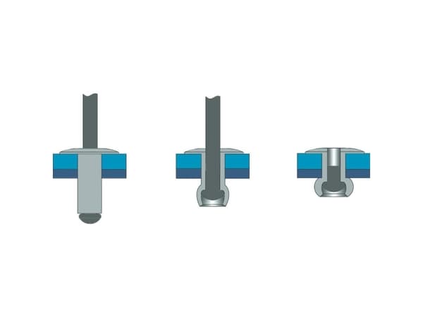 Bralo 1210004010 Blindnitter (Ø x L) 4 mm x 10 mm Stål Stål 500 stk