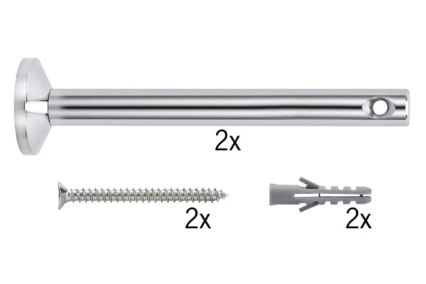 Paulmann 178.24, Kromi, Metalli, 1,6 cm, 165 mm, 6 kpl