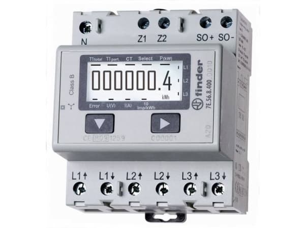 Finder Drehstromzähler digital 1500 A MID-konform: Ja 7E.56.8.400.0010 (7E.56.8.400.0010)