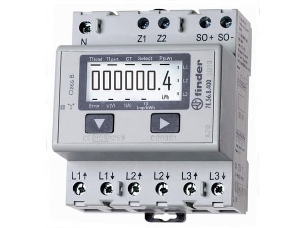Finder Drehstromzähler digital 1500 A MID-konform: Ja 7E.56.8.400.0010 (7E.56.8.400.0010)