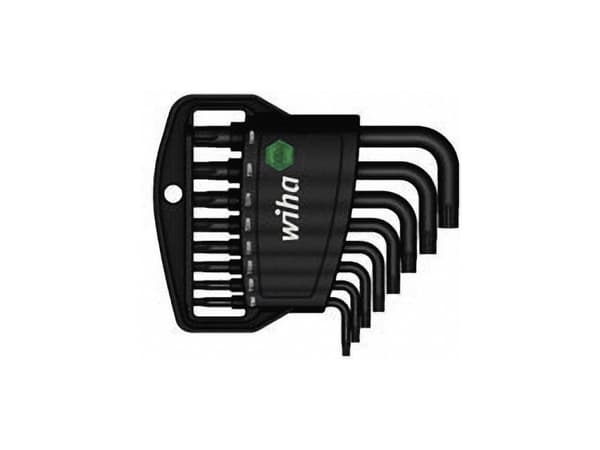 Wiha 36462, L-torx-nøkkel, T10, T15, T20, T25, T27, T30, T40, T9, Sort, Kromvanadiumstål, Plast, CE