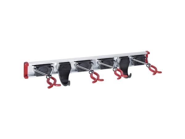 Bruns 60457 Udstyrsholdeskinne 4 holdere + 2 kroge