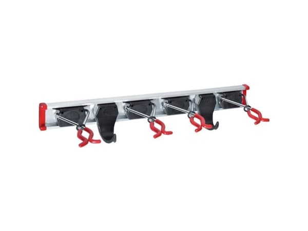 Bruns 60457 Udstyrsholdeskinne 4 holdere + 2 kroge