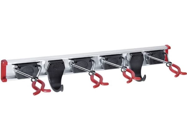 Bruns 60457 Udstyrsholdeskinne 4 holdere + 2 kroge