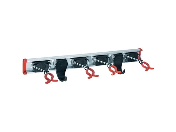 Bruns 60457 Udstyrsholdeskinne 4 holdere + 2 kroge