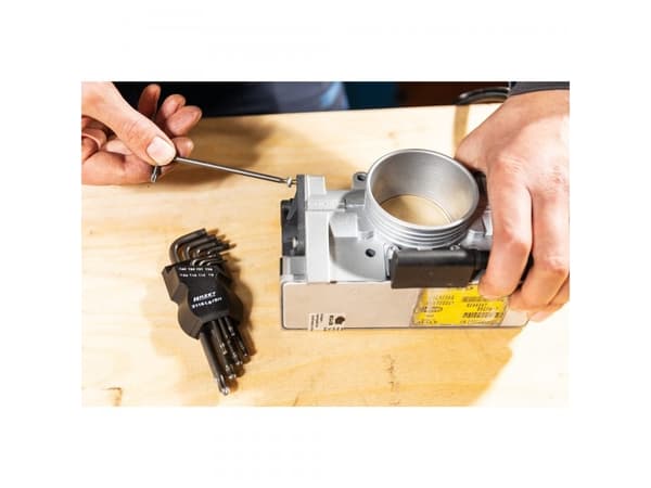 HAZET 2116LG/8H, L-torx-nøkkel, T10,T15,T20,T25,T27,T30,T40,T9, Sort, Stål, Tyskland, 160 g