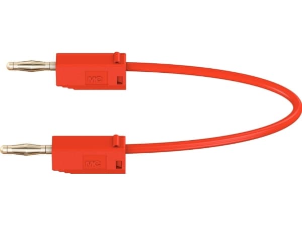 Stäubli LK205, Testkabel, Röd, PVC, Bananproppar, 0.5 mm ², PVC