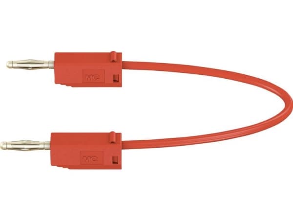 Stäubli LK205, Testkabel, Röd, PVC, Bananproppar, 0.5 mm ², PVC