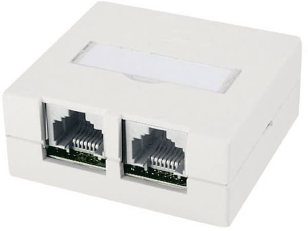 Telegärtner J00023A0056, RJ-45, Vit, 57 mm, 53 mm, 23,3 mm, 50 g