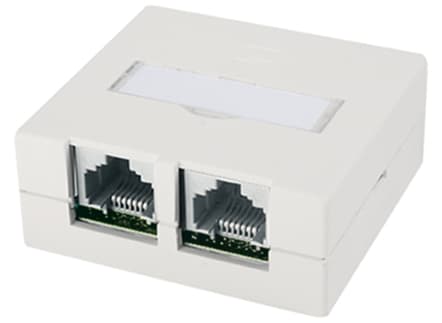Telegärtner J00023A0056, RJ-45, Vit, 57 mm, 53 mm, 23,3 mm, 50 g Vit