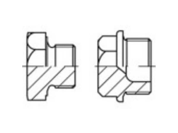TOOLCRAFT 144001 Låseskruer M18 Udvendig sekskant DIN 7604 Stål Galvaniseret 25 stk