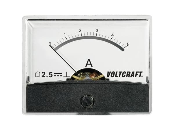 VOLTCRAFT AM-60X46/5A/DC AM-60X46/5A/DC Måleapparat til indbygning AM-60X46/5A/DC 5 A Drejespole
