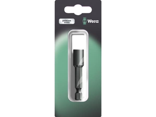 Wera 869/4 M SB, 1 styck, Hexagonal, 25,4 / 4 mm (1 / 4"), Svart, ISO 1173-F, 50 mm