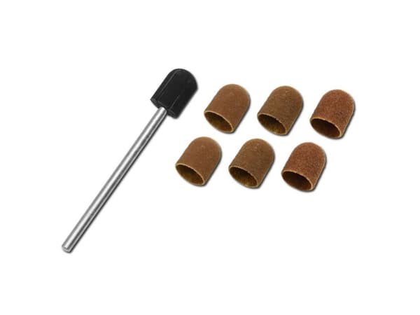 Donau Elektronik 1627 Schleifkappen set 6PC. Ø 5 mm med stöd Diameter 5 mm 1 Set
