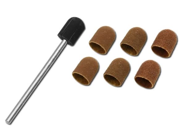 Donau Elektronik 1627 Schleifkappen set 6PC. Ø 5 mm med stöd Diameter 5 mm 1 Set