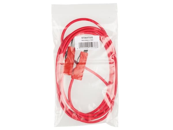 SKS Hirschmann MLB 200/1 V rt Prøveledning Lamelstik 4 mm Lamelstik 4 mm 2.00 m Rød 1 stk