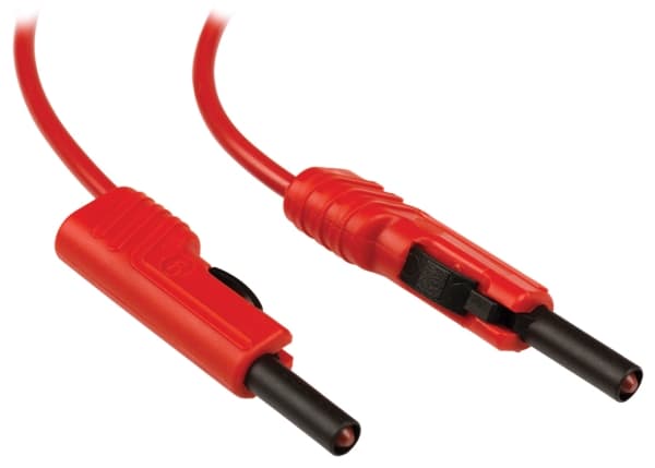 SKS Hirschmann MLB 200/1 V rt Prøveledning Lamelstik 4 mm Lamelstik 4 mm 2.00 m Rød 1 stk