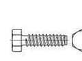 Pikkukuva 1 / 5: TOOLCRAFT 144616 Kuusiokoloruuvi 4,2 mm 25 mm Ulkokuusikulma DIN 7976 Teräs Sinkitty 500 kpl