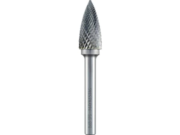 Alpen 780606106100 Fræsestift Hårdt metal Spidsbue Længde 50 mm Mål, Ø 6 mm Skaftdiameter 6 mm