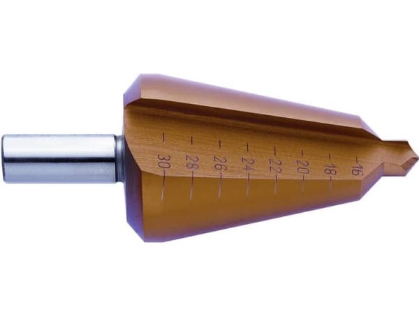 Exact 50104, Drill, Konisk bor for metallplatearbeid, Høyrehåndsrotasjon, 103 mm, Stål, 9 mm