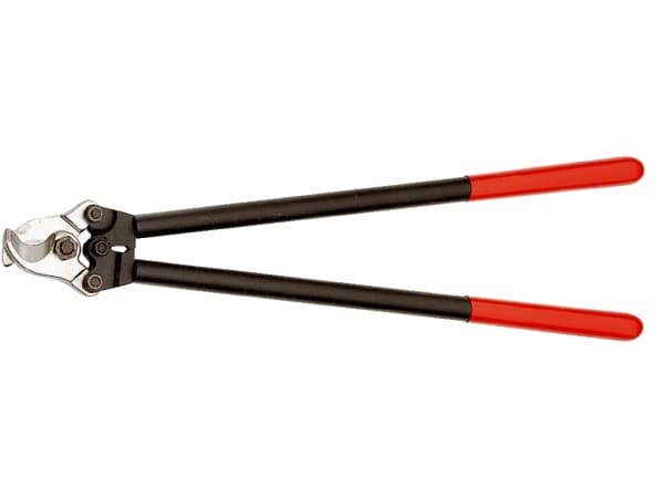 Knipex 95 21 600, Handdriven kabelavbitare, Röd, Stål, Svart, Rostfritt stål, 2,7 cm, Tyskland