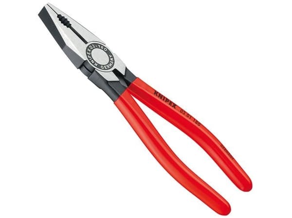 Knipex 03 01 180, Kombinasjonstang, 1,6 cm, Stål, Plast, Rød, 180 mm