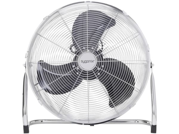 Sygonix FE-50A Gulvventilator 140 W Sølv Sølv