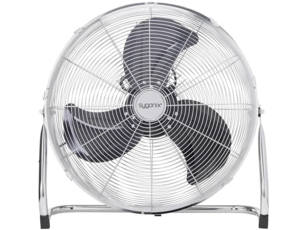 Sygonix FE-50A Gulvventilator 140 W Sølv Sølv