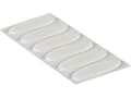 Pikkukuva 5 / 5: VELCRO® VEL-EC60212 Burrebånd ellipse til fastlimning Burrebånd statisk loop del (L x B) 35 mm x 12 mm Hvid 18 stk