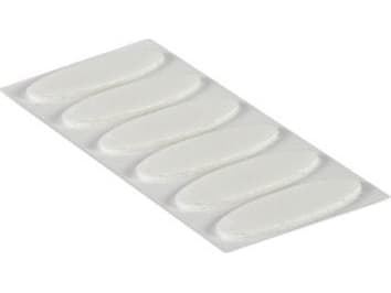 VELCRO® VEL-EC60212 Burrebånd ellipse til fastlimning Burrebånd statisk loop del (L x B) 35 mm x 12 mm Hvid 18 stk