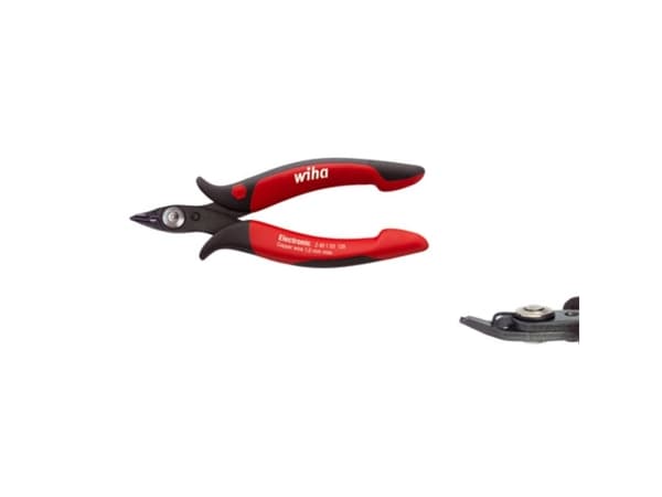 Wiha Z 40 1 03, Avbitartång, 1 mm, Stål, Svart, Röd, 128 mm, 70 g