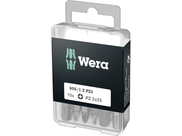 Wera 855/1 Z DIY SiS 05072404001 Korsklippbit PZ 2 Verktygsstål slitstarkt D 6.3 10 st
