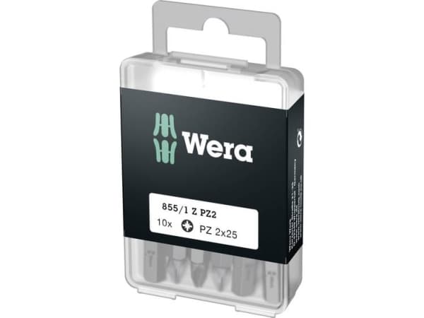 Wera 855/1 Z DIY SiS 05072404001 Korsklippbit PZ 2 Verktygsstål slitstarkt D 6.3 10 st